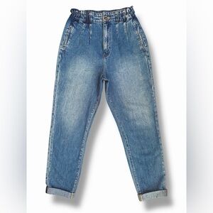 NEW Bohme Faded Pleated Straight Medium Wash Jeans | 26